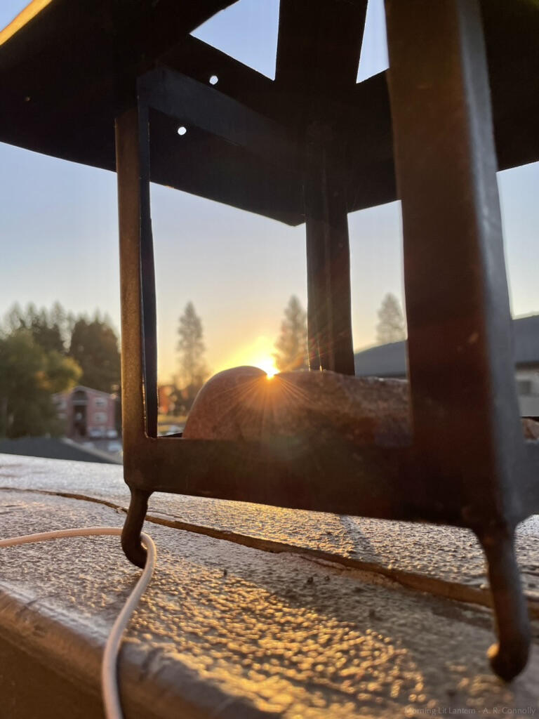 Morning Lit Lantern