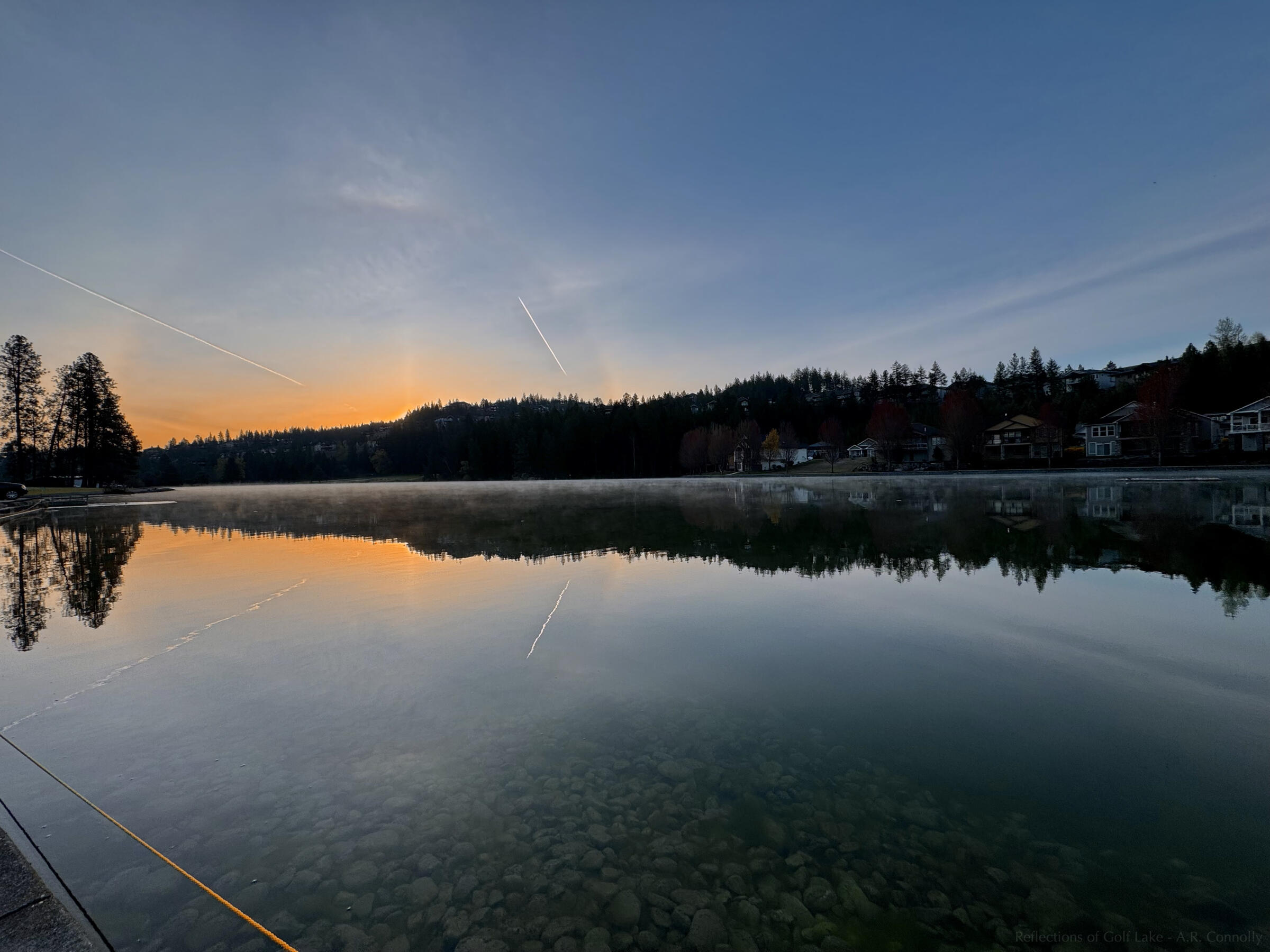 Reflections of Golf Lake